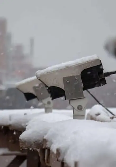 Aplicação de câmera CCTV para ambientes extremamente frios