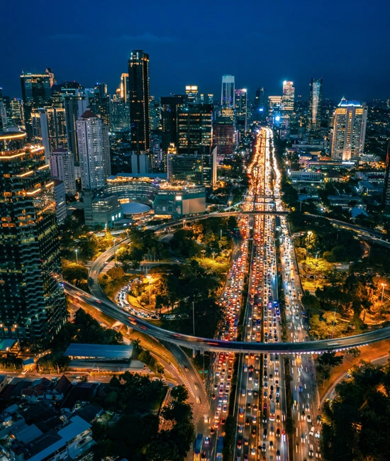 Aplicação de câmera CCTV para transporte e tráfego