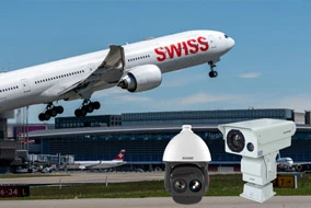 Aplicação de câmera CCTV para segurança aeroportuária