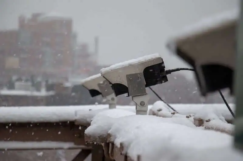 Aplicação de câmera CCTV para ambientes extremamente frios