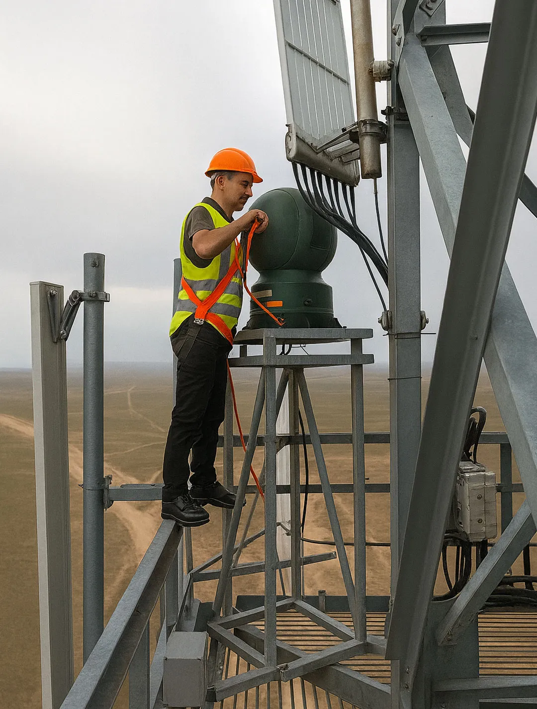 Instalação de infraestrutura energética polonesa